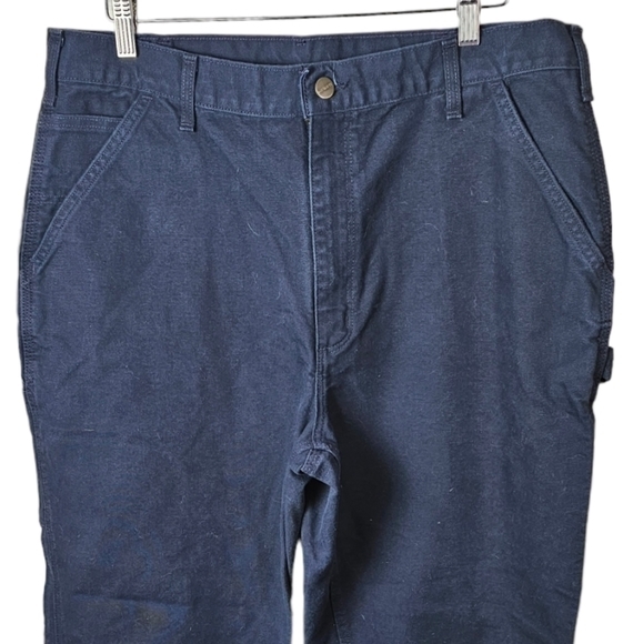 Carhartt Dungaree Fit Washed Duck Utility Work Pants‎ B11 MDT 38 X 32 Carpenter - Picture 3 of 12